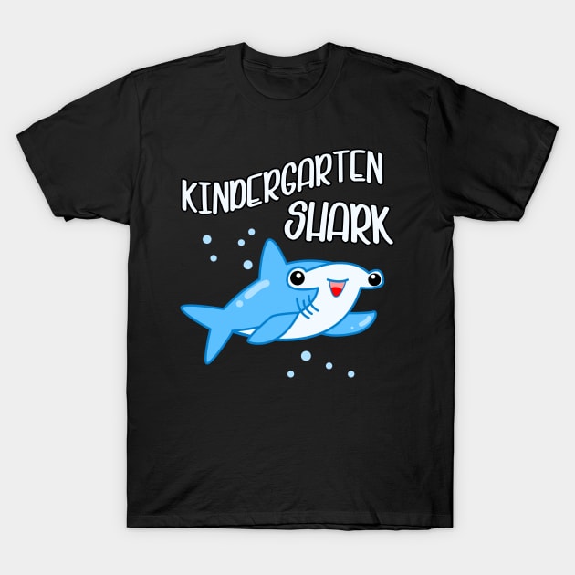 Kindergarten Shark Funny Kids Design T-Shirt by Foxxy Merch